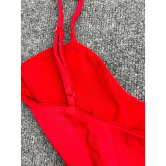 h:ours Dress Women's Medium Red Mini Shark Bite Cocktail Vegas Party - Picture 7 of 7